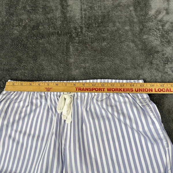 Bed Head 2pc Pajama Set Size Medium Blue Stripe Relax Fit Long Sleeve Women NWT