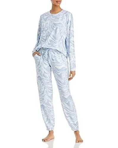 Aqua L71618 Womens Blue Happy Waves Pajama Set Size XS