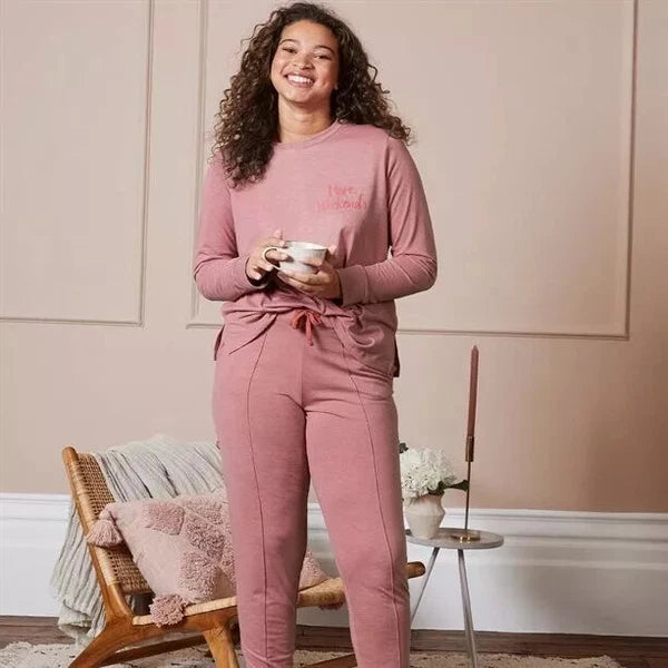 Avon Foxglove Lounge Set More Weekends Loungewear Set Pink Pyjama Large XL Gift