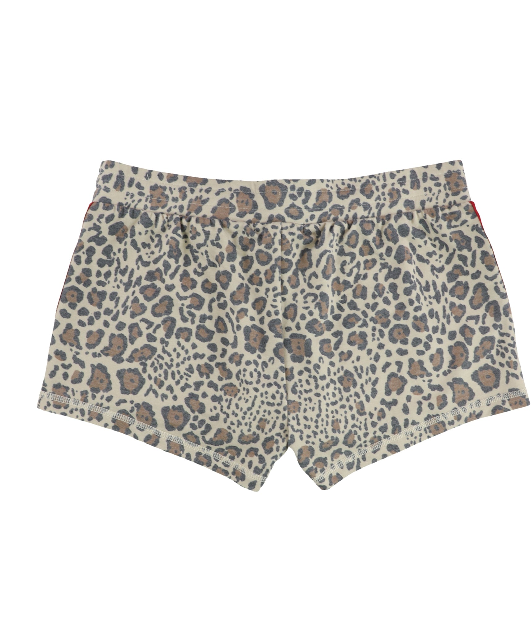 P.J. Salvage Womens Cheetah & Red Stipes Pajama Shorts