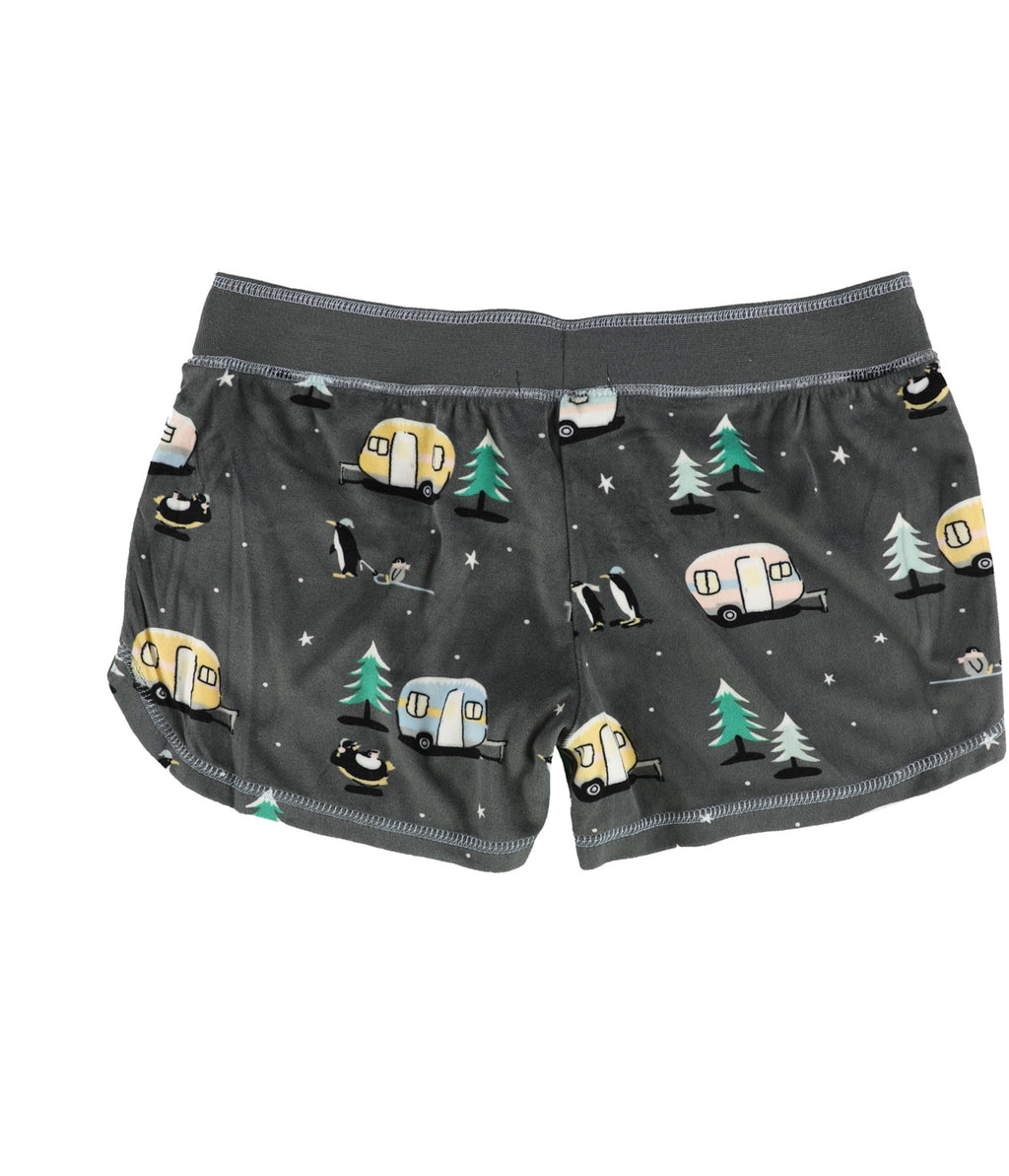 P.J. Salvage Womens Peguins,Trees,Campers Pajama Shorts