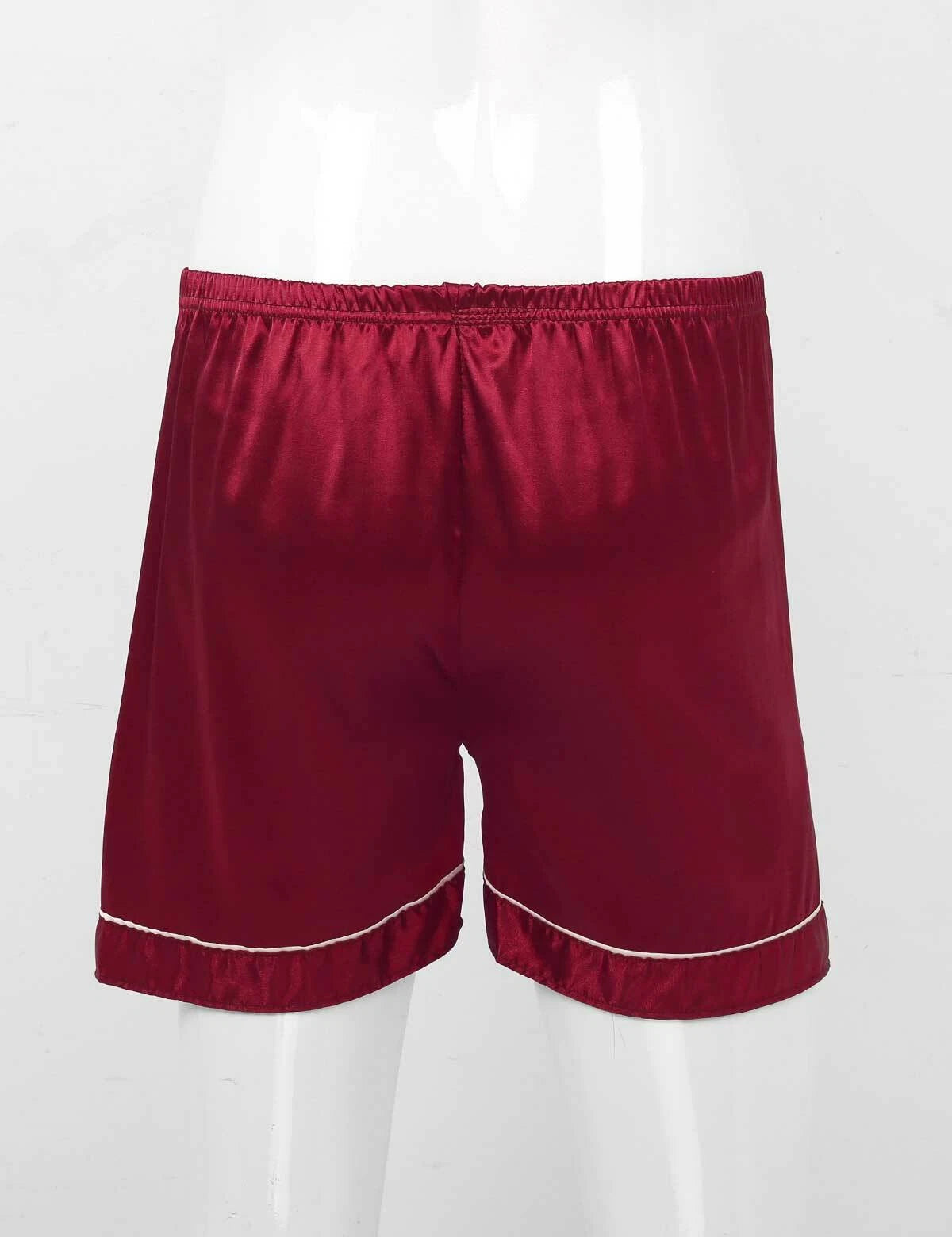 Mens Satin Nightwear Two Piece Pyjamas Pajamas Set Loungewear L-3XL-