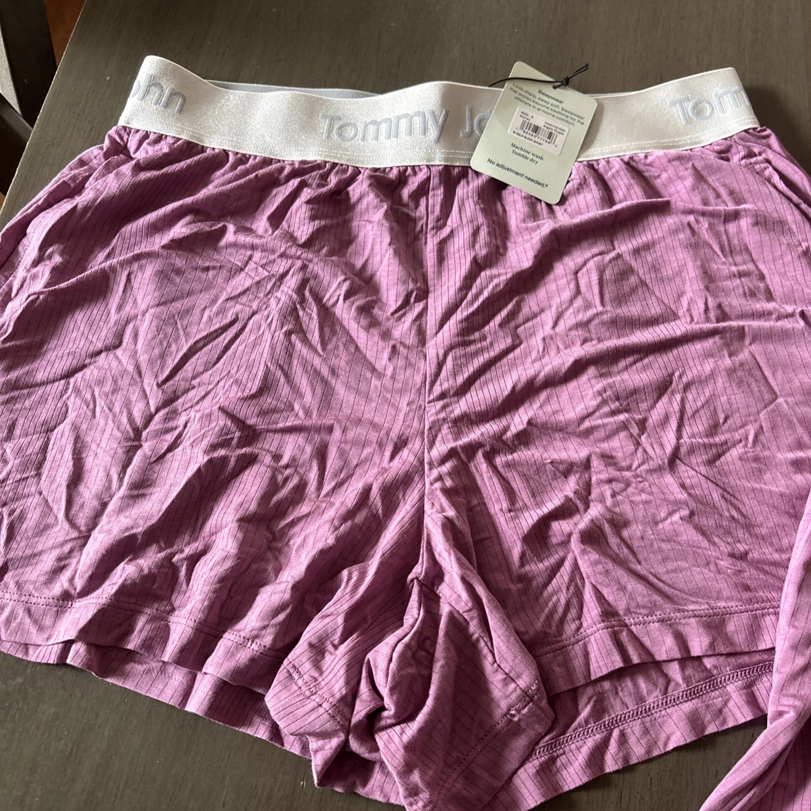 Tommy John Size Small Women's Second Skin Sleep Tee & Short Set Lilac NWT