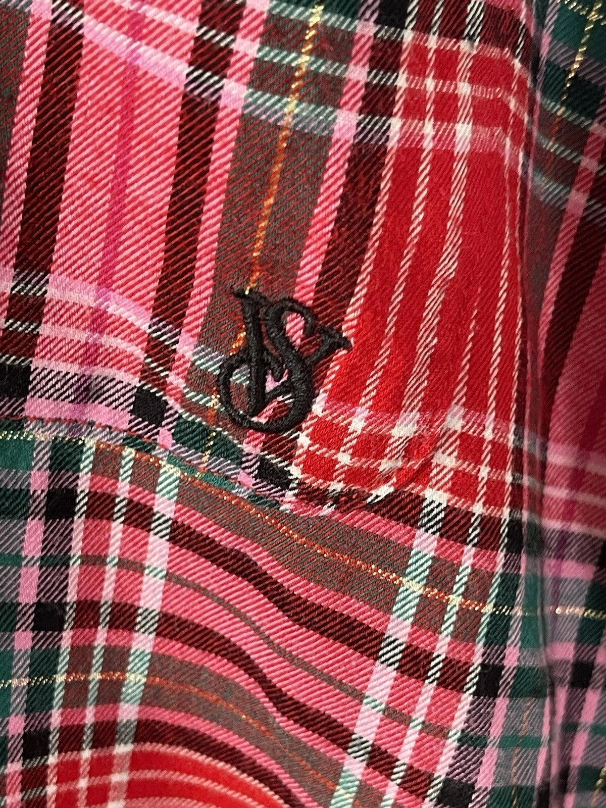 Victoria Secret- XXL Plaid 2 Piece Pajama Set (Red/Pink) Cozy Lounge Sleep