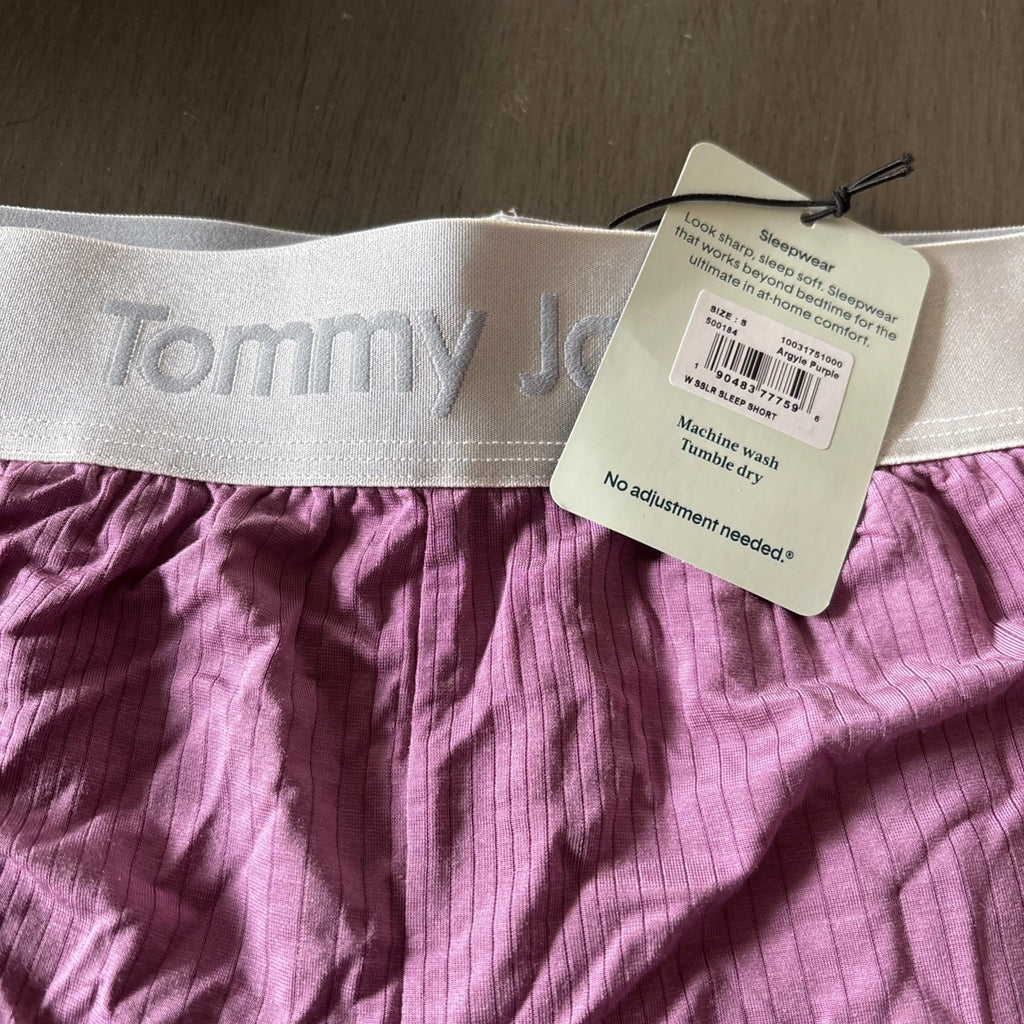 Tommy John Size Small Women's Second Skin Sleep Tee & Short Set Lilac NWT