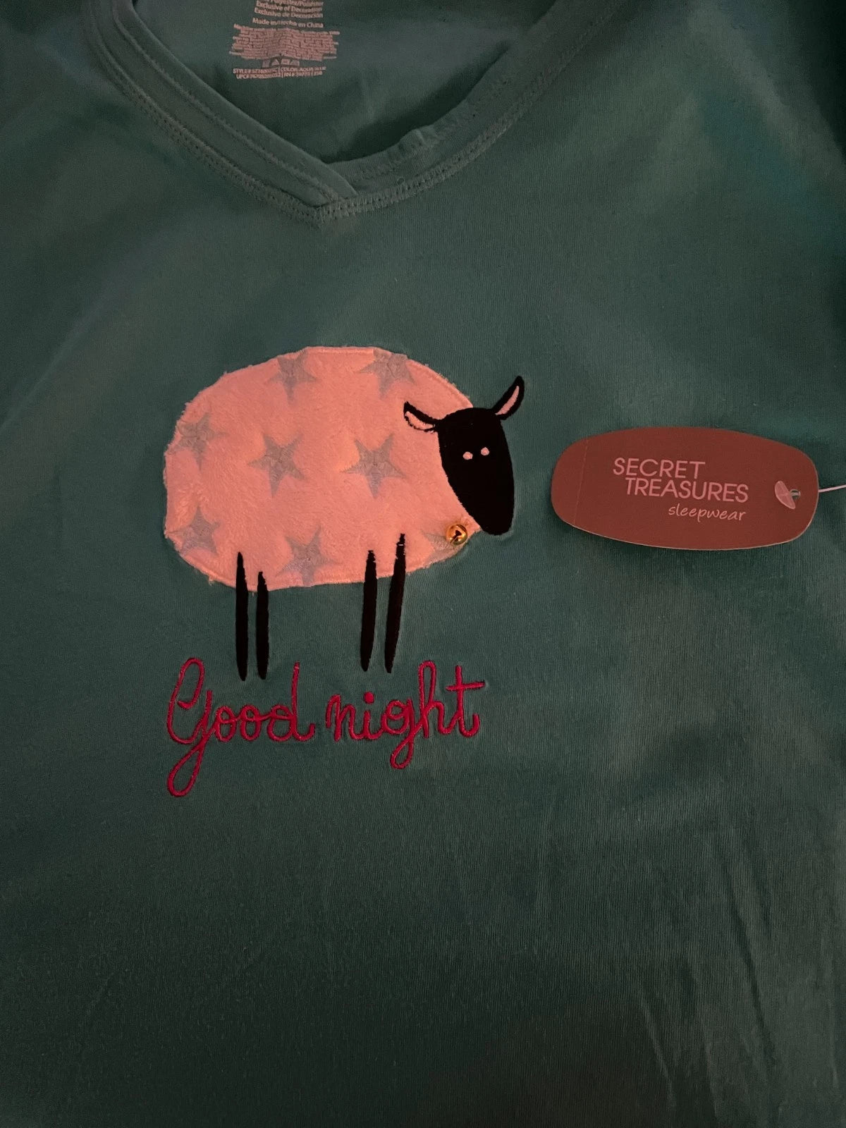 Secret Treasures Sheep  Capri PJ's - XL -NEW