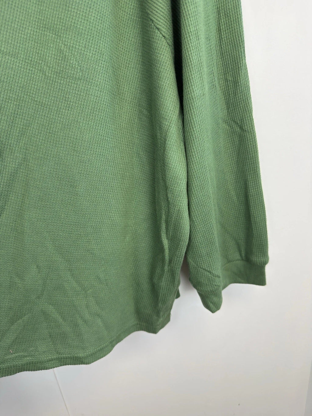 MUK LUKS Regular 2-Pc Lounge Set Women’s 5X Green Waffle Knit Top Wide Leg Pants