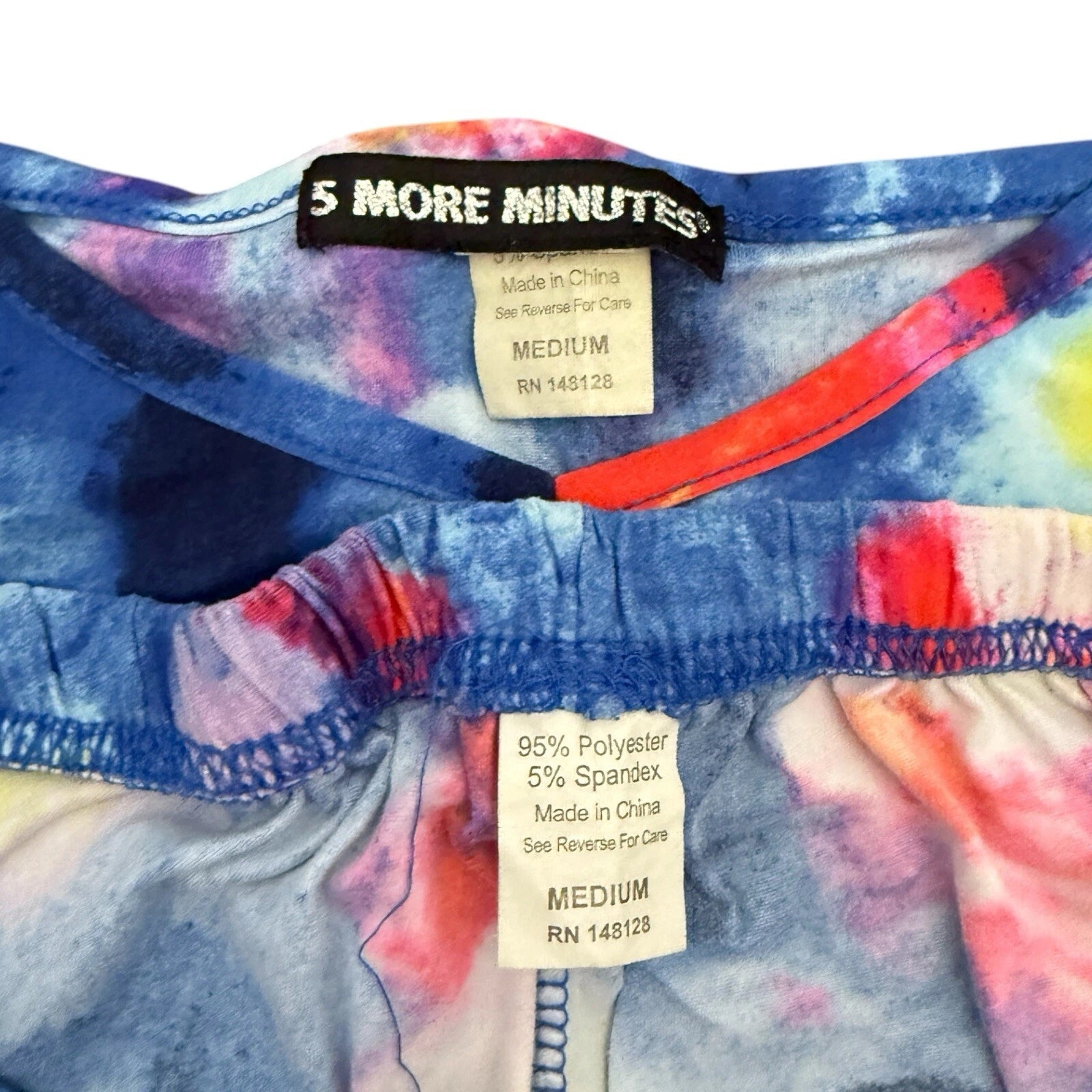 5 More Minutes Women’s Size M Multi-color Pajama Set