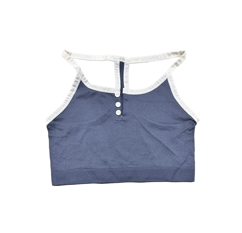 Women's Plus Size Henley Set - Colsie Blue 3X