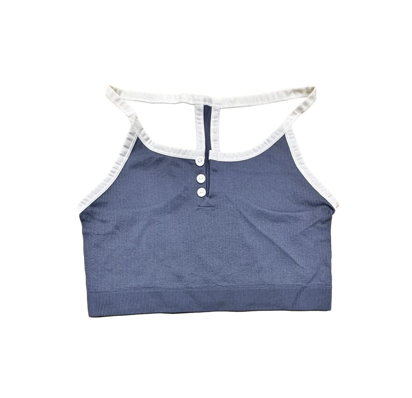 Women's Plus Size Henley Set - Colsie Blue 3X