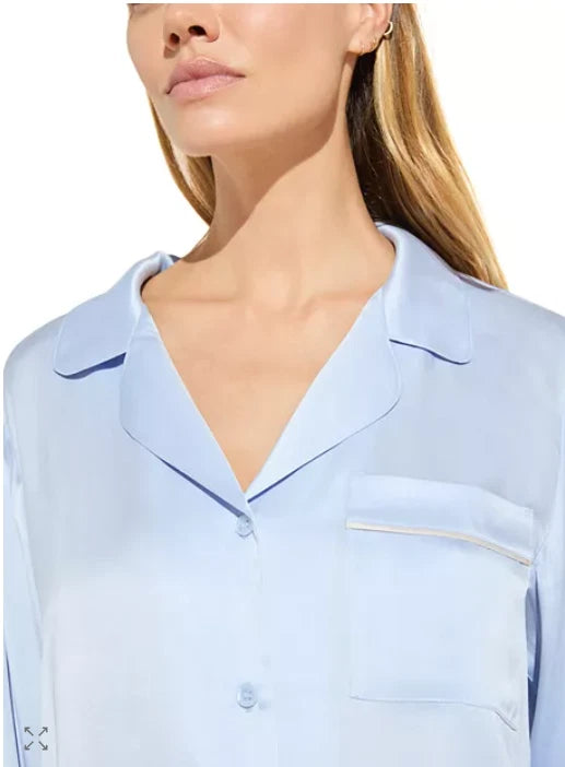 Eberjey Women's Inez Washable Silk Long Pajama Set Size M  5535