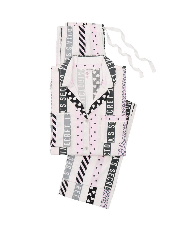 New NIP Victoria's Secret The Flannel 2pc Pajama Set PJ XS, S, M, L