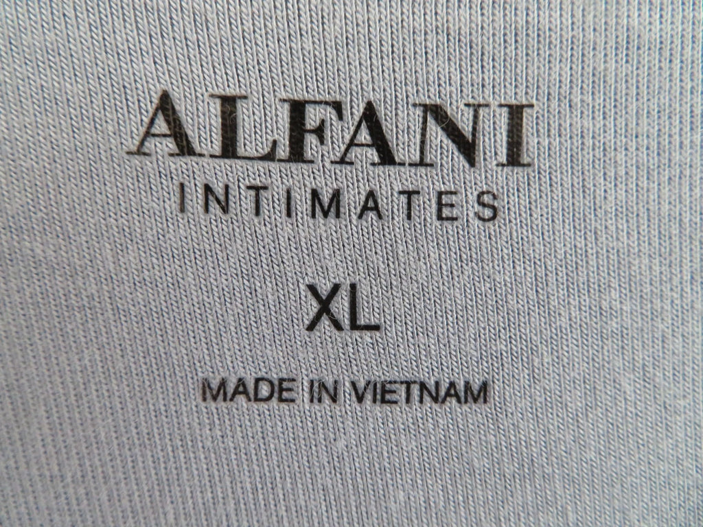 NWT New XL Alfani Intimates 2 pc pajamas set button top & shorts blue fog $52.50