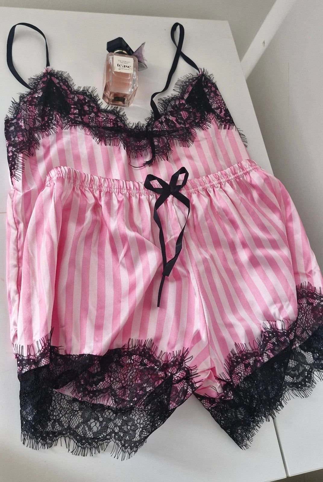 Sexy lace pink short pyjama set UK  VICTORIA’S ’s SECRET inspired SIZE M