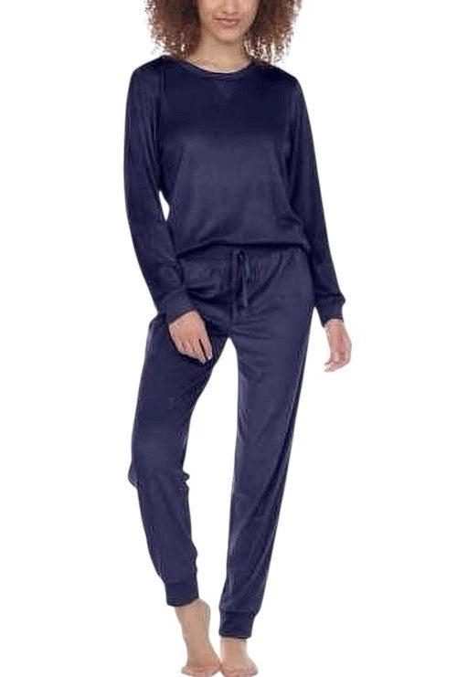 Honeydew New Women's  Super Soft Fleece Lounge Set Jogger Pants Navy Size Medium