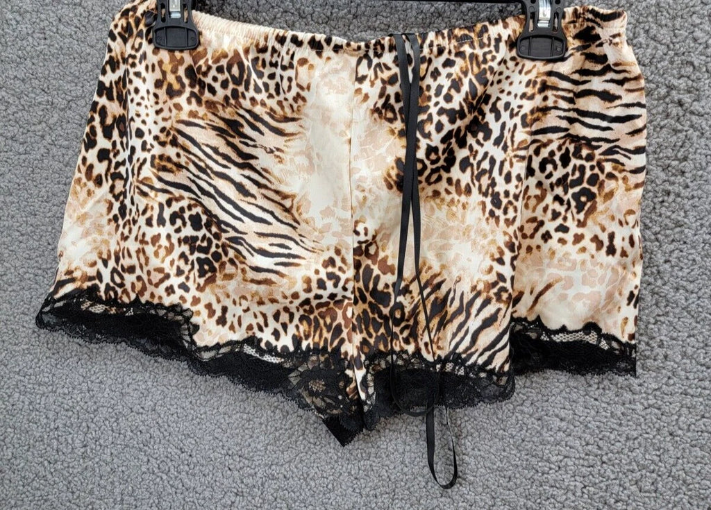 INC International Concepts Printed Shortie Pajama Set Women's S Mixed Animal