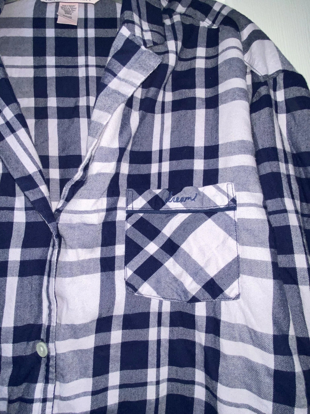 Victoria’s Secret 2 Piece Pajama Set Small Plaid