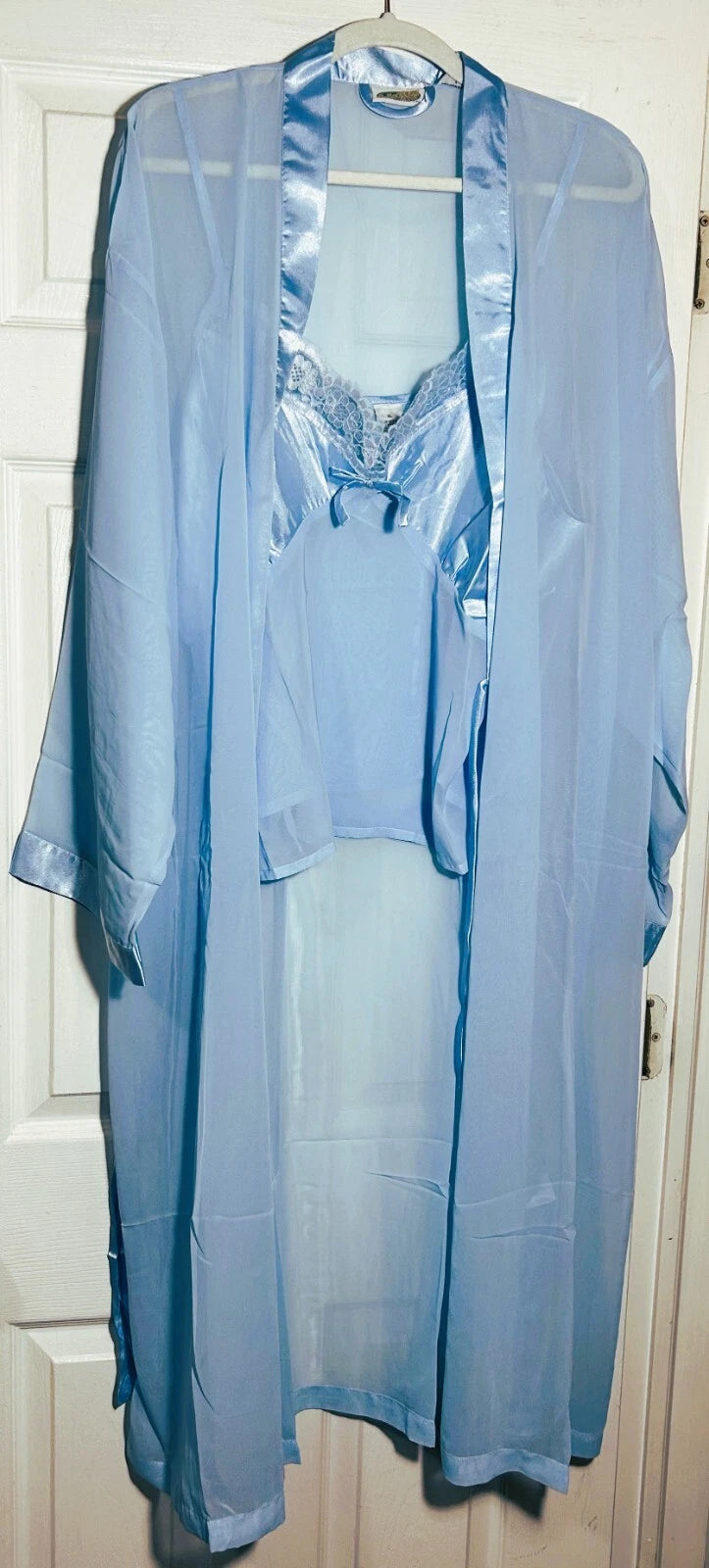 3PC Women Night Dress set XL Pajama Sleepwear Long Robe Nightwear pajamas Set