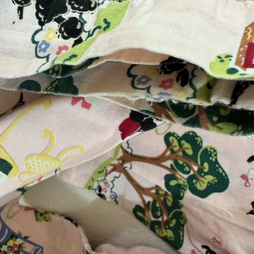 Nick & Nora Medium Pajama Set Poodles In Paris Cotton Top Pants Womens READ