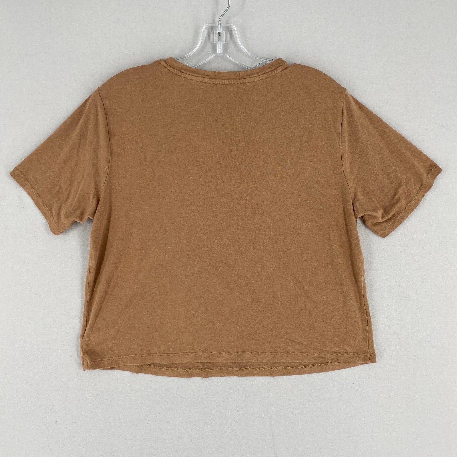 Nuuds Pajama Set Top & Pants Womens Size XS Brown Crewneck Pull On Bottoms