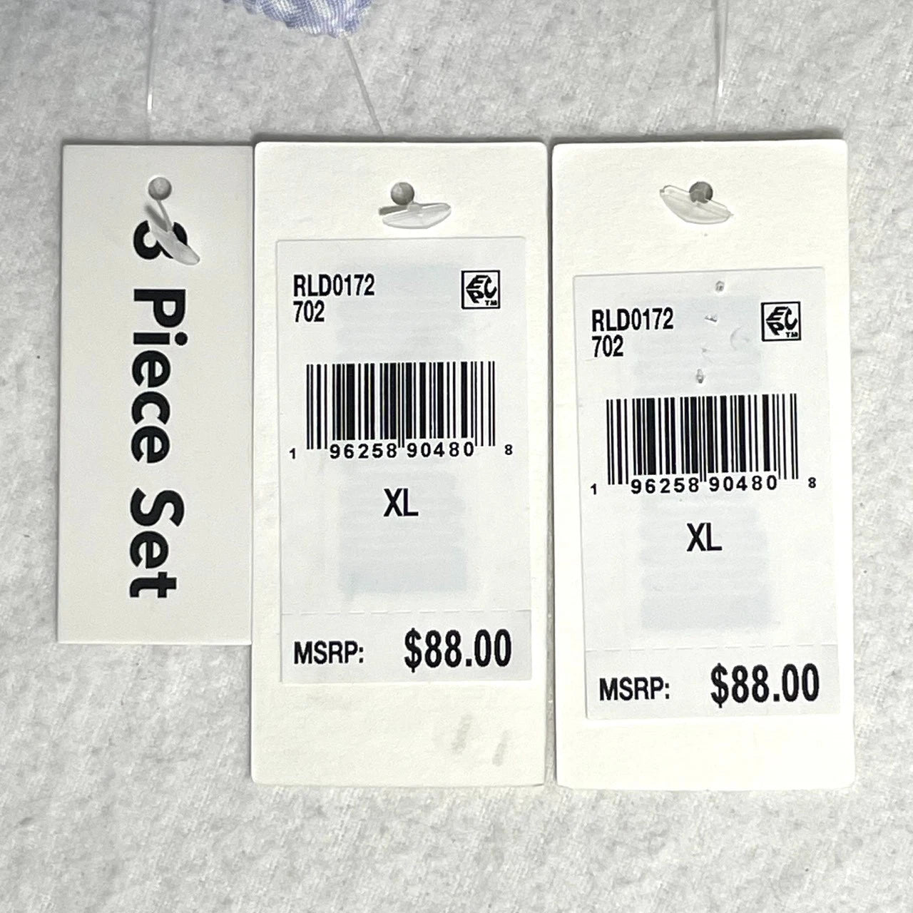 NWT Splendid Womens XL 3-Piece Robe, Tank Top & Shorts Sleep Set Petal Dot Geo