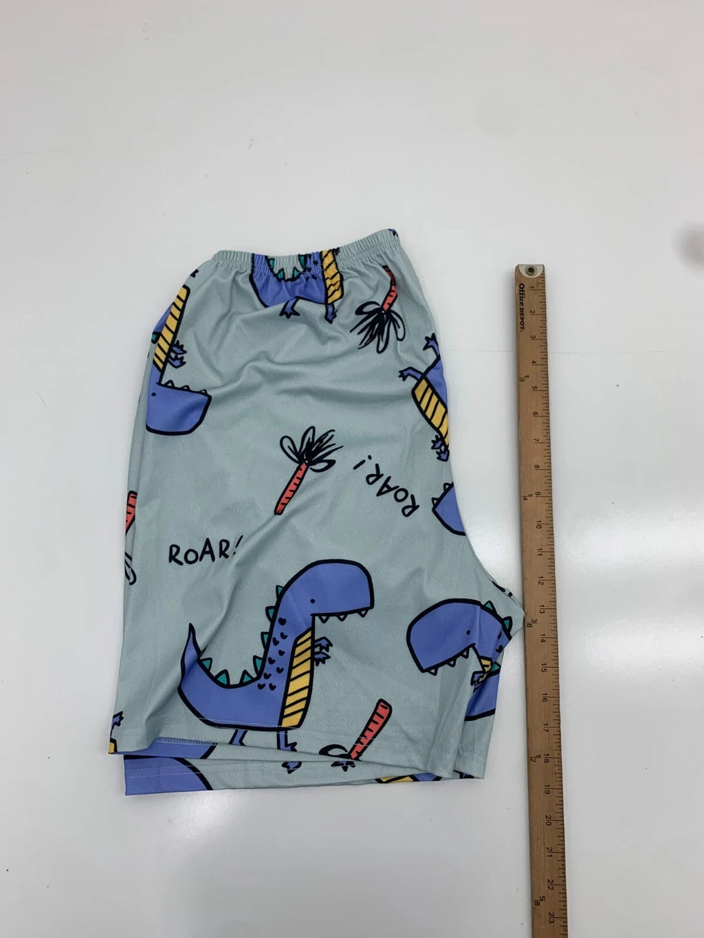 Shein Womens Green Dinosaur Print Pajama Set Size XL