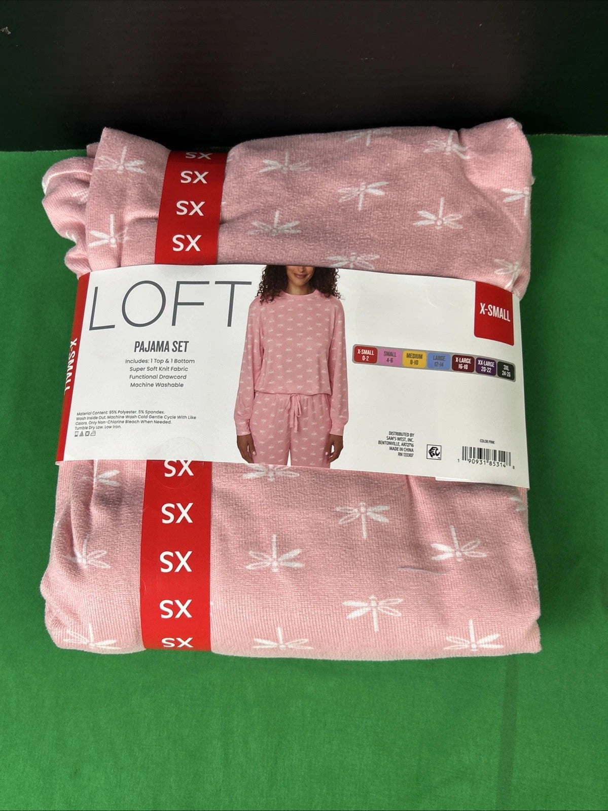 LOFT Women's 2-Piece Pajama Set Size XS Pink