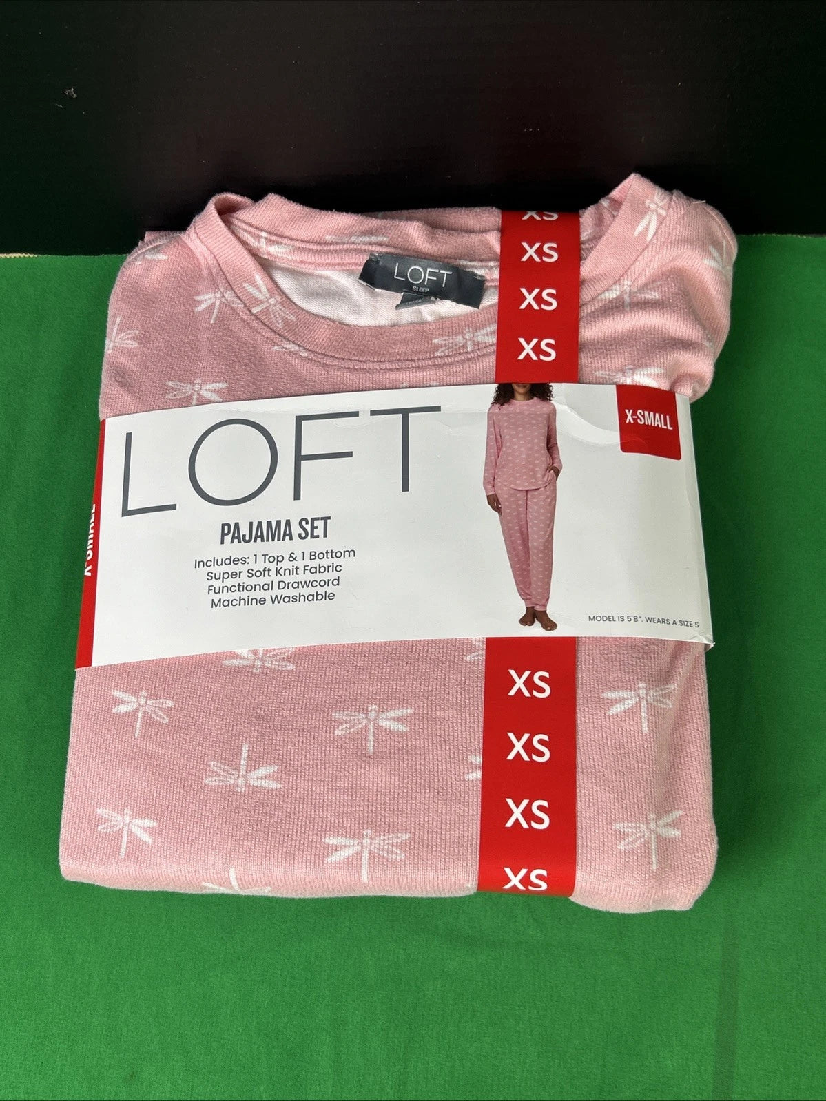 LOFT Women's 2-Piece Pajama Set Size XS Pink