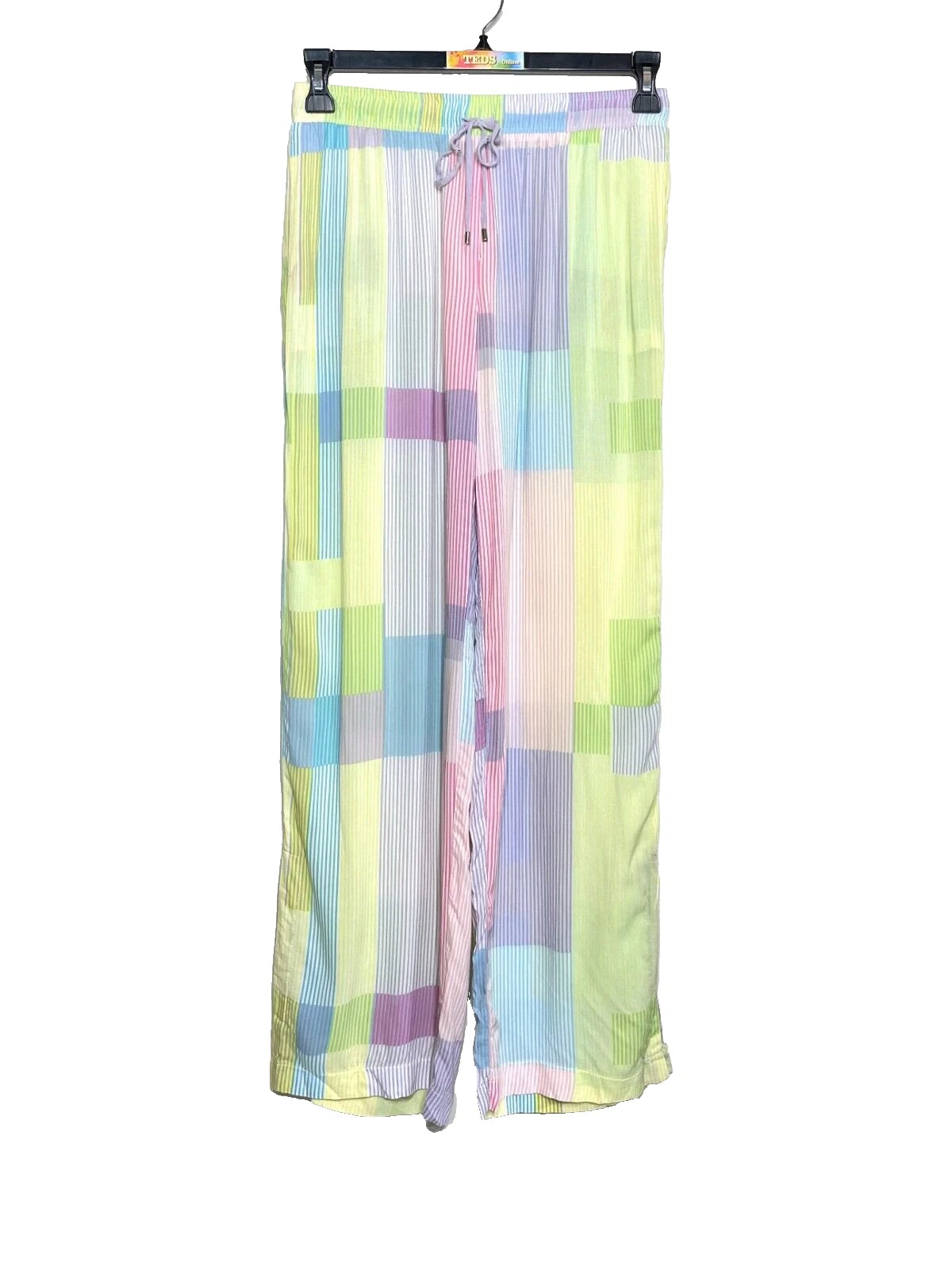 NWOT Sanctury Women's S Stripe Print Woven Tank & Pant Pajama Set $78