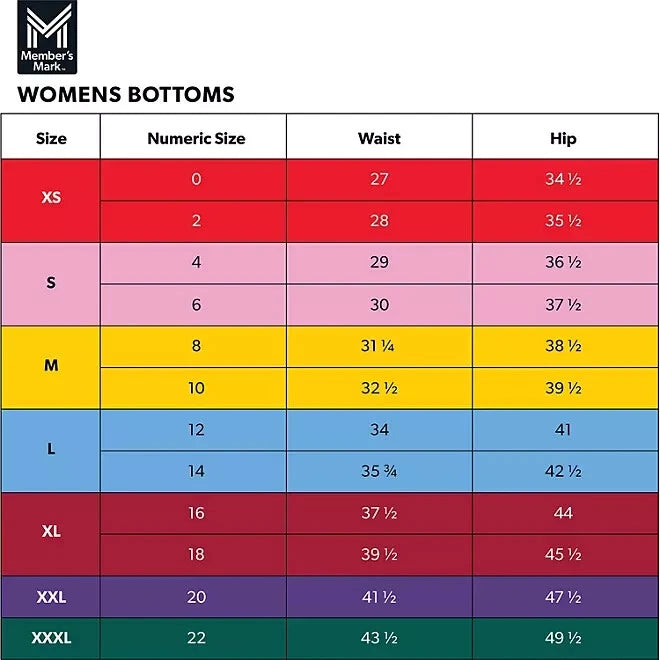 Member's Mark Women's Notch Collar Pajama Set Size XXL Grey