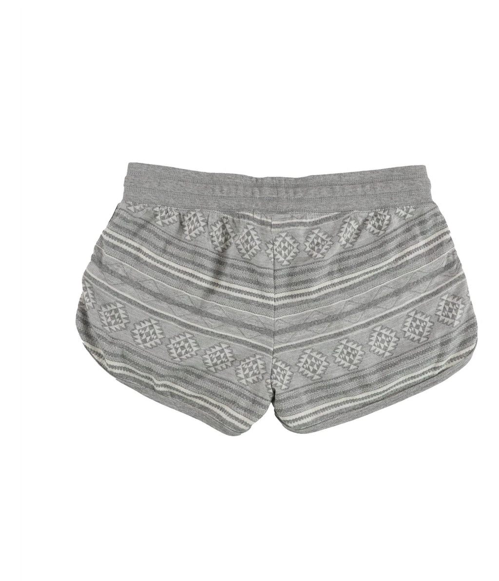 P.J. Salvage Womens Fair Isle Pajama Shorts, Grey, Medium