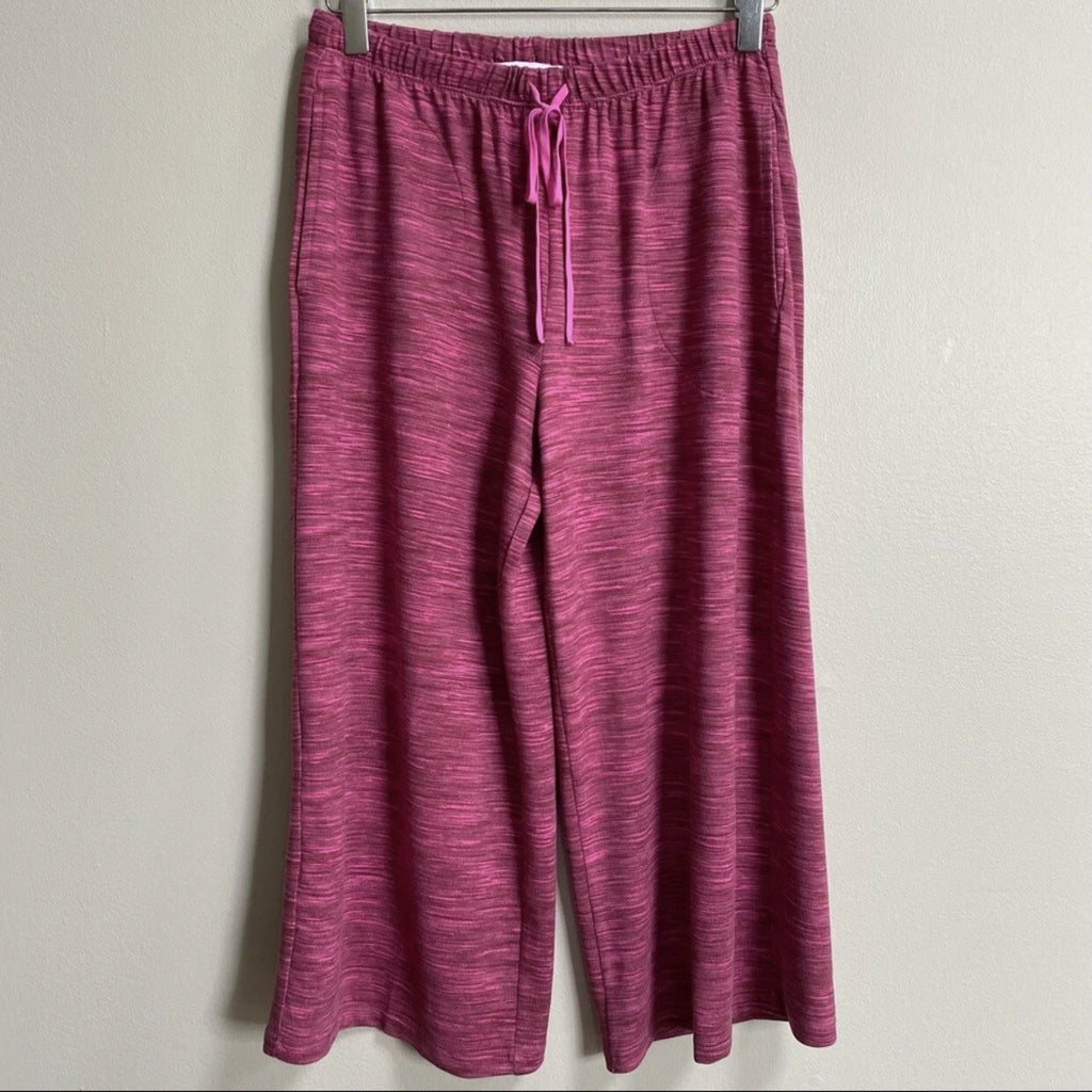 NWT Refinery29 Brick Pink Burgundy Shirt & Pants 2-Piece Pajama Set
