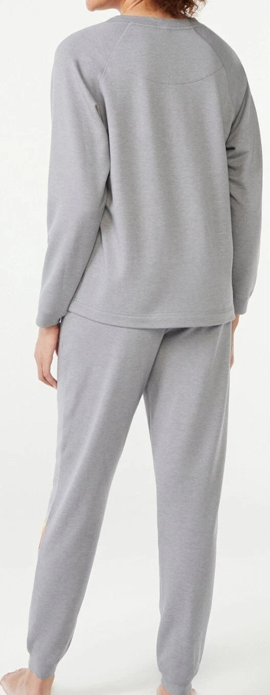 Joyspun sunrise sunset pajamas lounge set NWT womens XL 16 18 gray