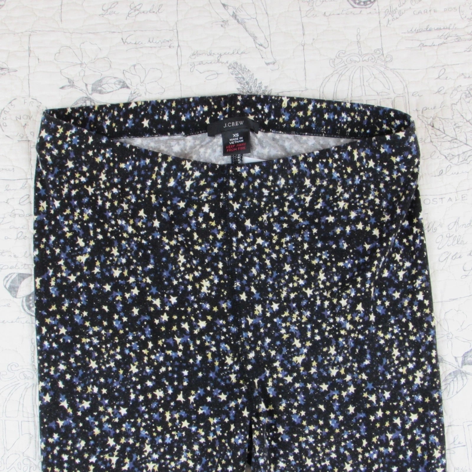 NEW $110 J Crew Eco Dreamiest Henley Pajama Set in Starry Sky Print womens  XS