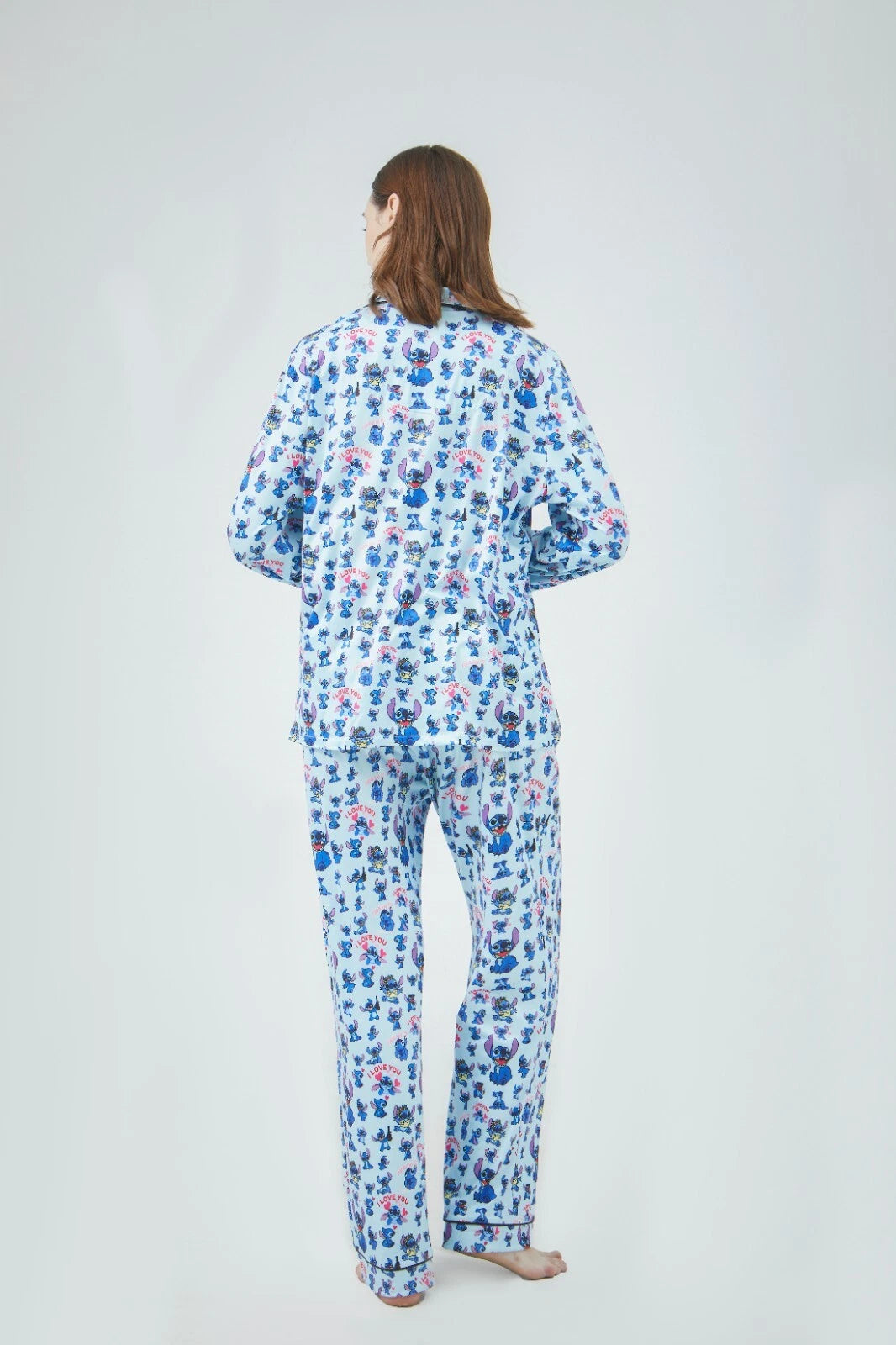 Lilo and Stitch Women Pajama Sets Long Sleeve Full-Length Bottom Size Large