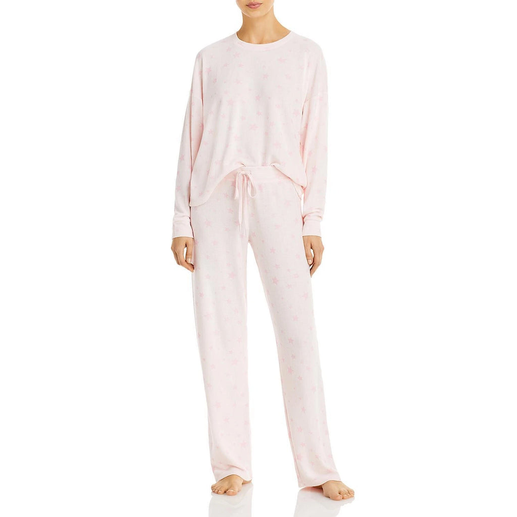 Aqua Women's Star Print Pajama Set Size Small