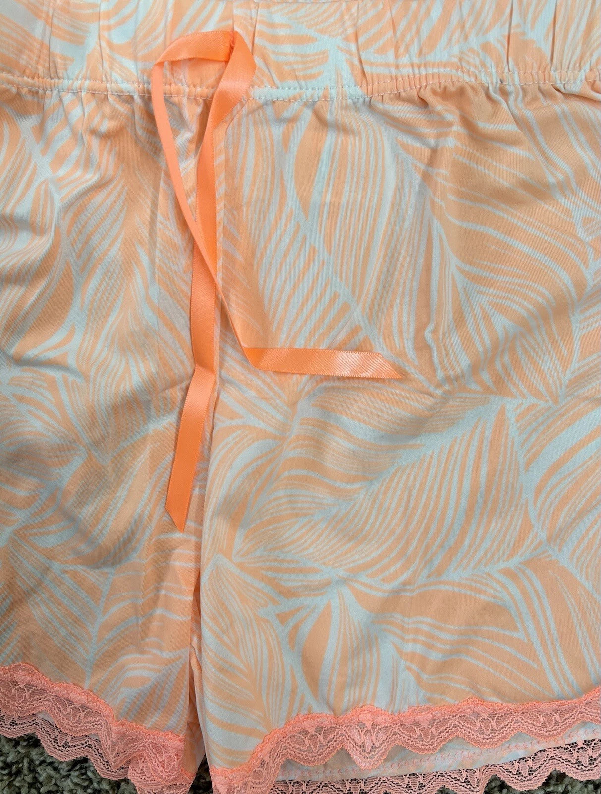 Women’s Talulah sleepwear orange comfy shorts pajama set
