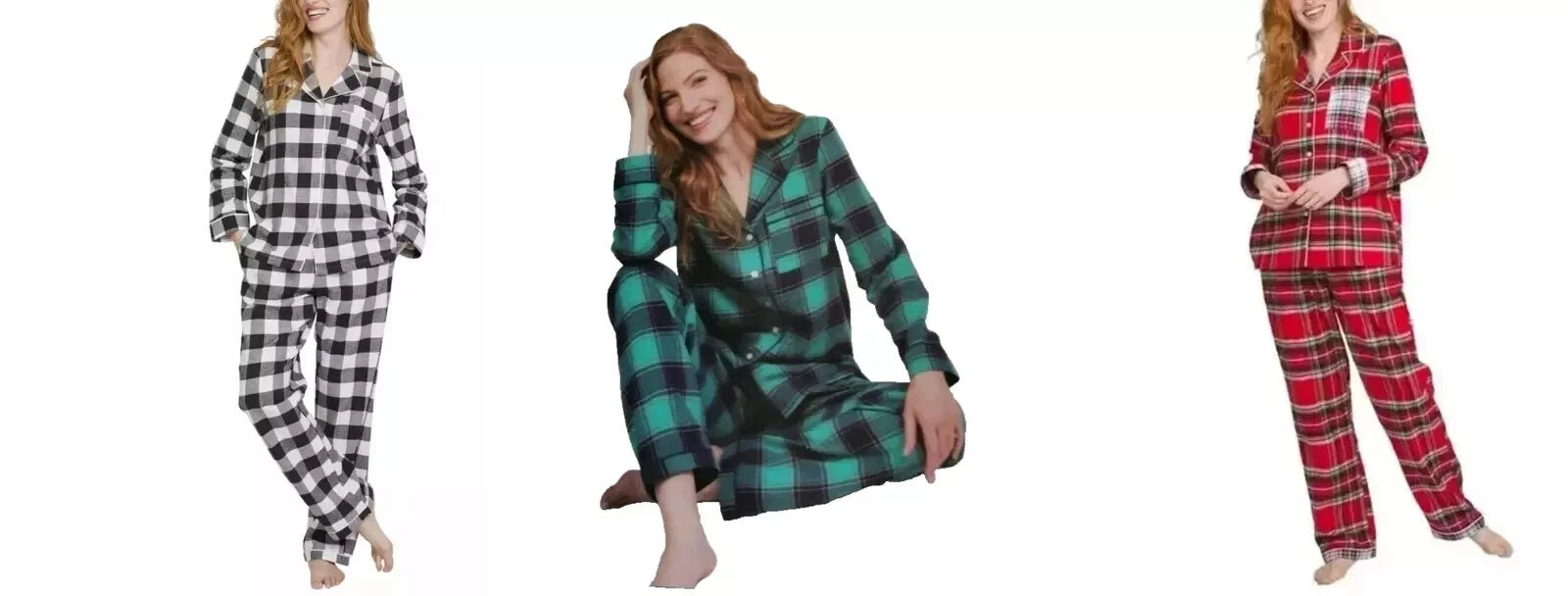 Lands' End Ladies' Flannel Pajama Set, 2-piece D2C9