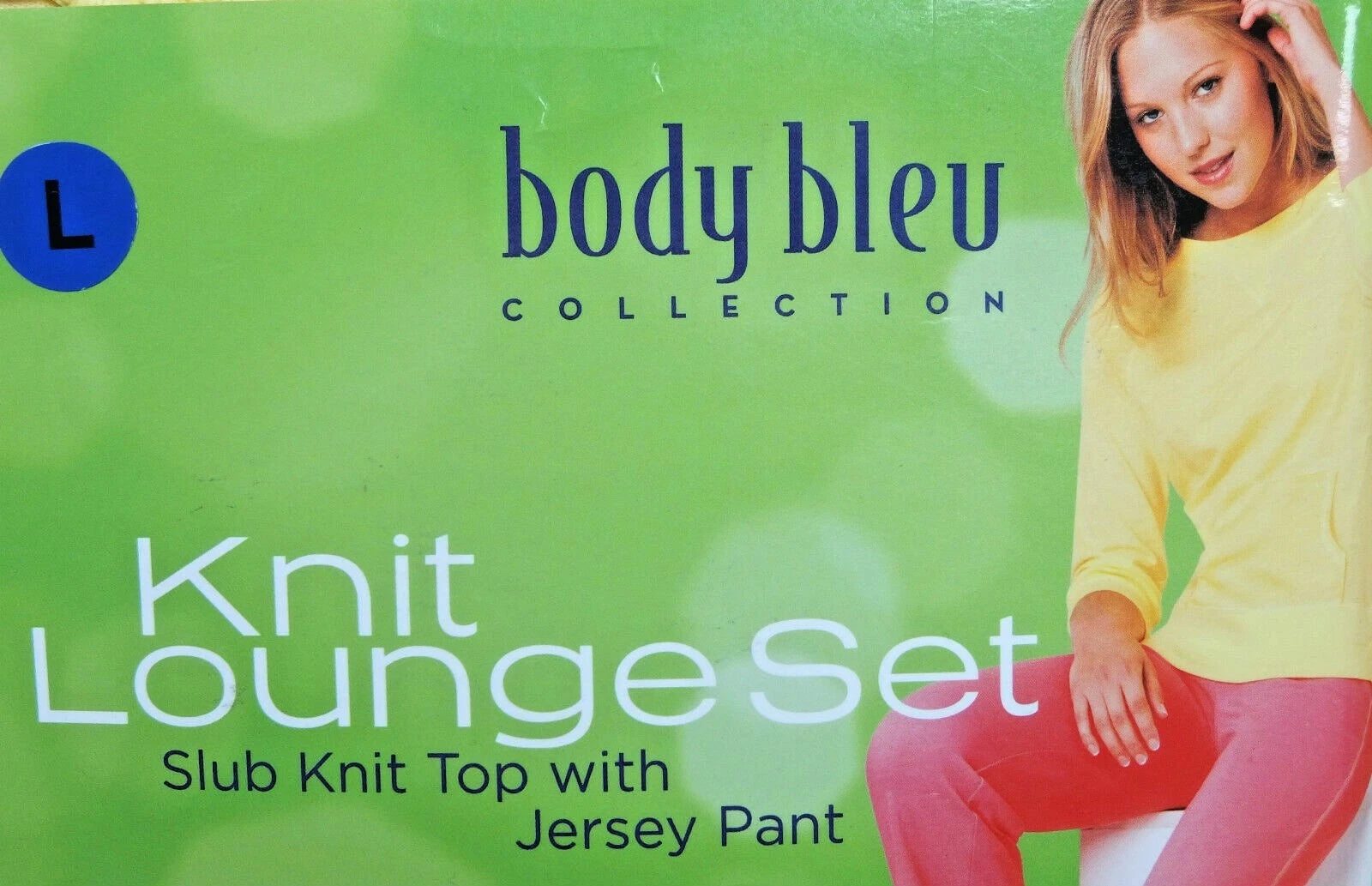 Ladies LOUNGER Pyjama Set YELLOW Long Sleeve Top PINK Bottom BODY BLEU Jersey PJ