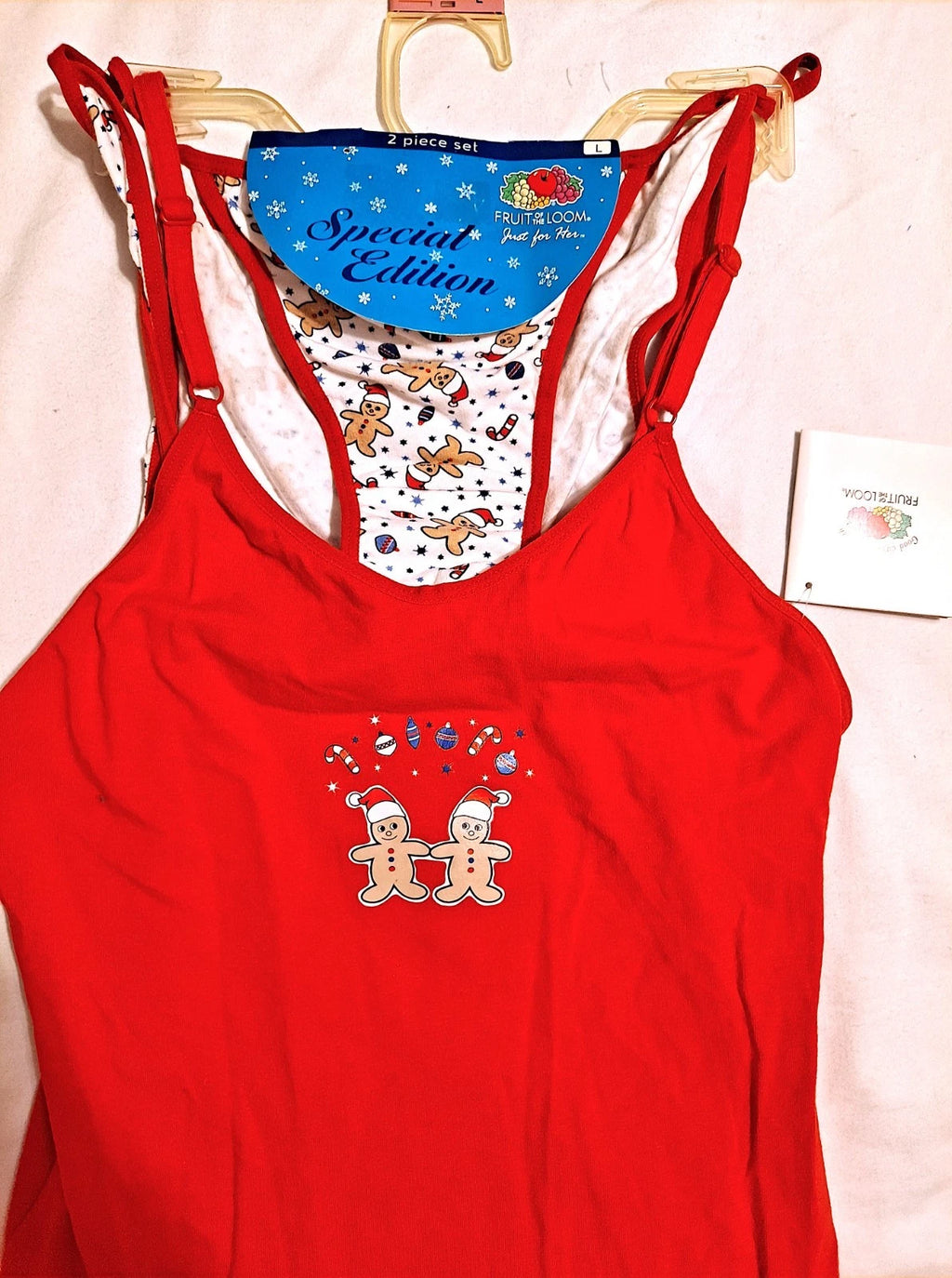 NWT Fruit of the Loom Christmas Intimates Fun Outfit - Size Large