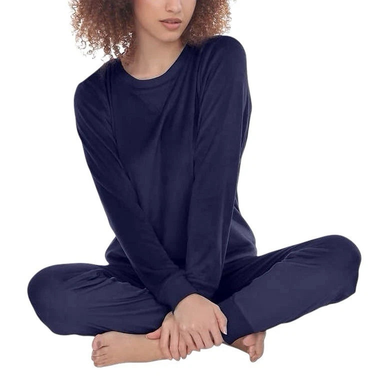 Honeydew New Women's  Super Soft Fleece Lounge Set Jogger Pants Navy Size Medium