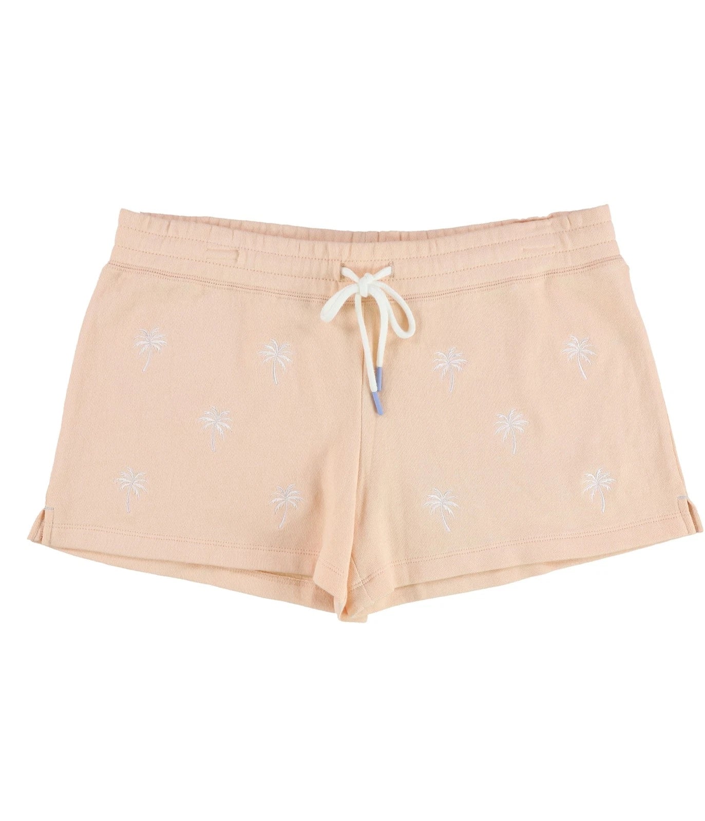 P.J. Salvage Womens Embroidered Palm Trees Pajama Shorts