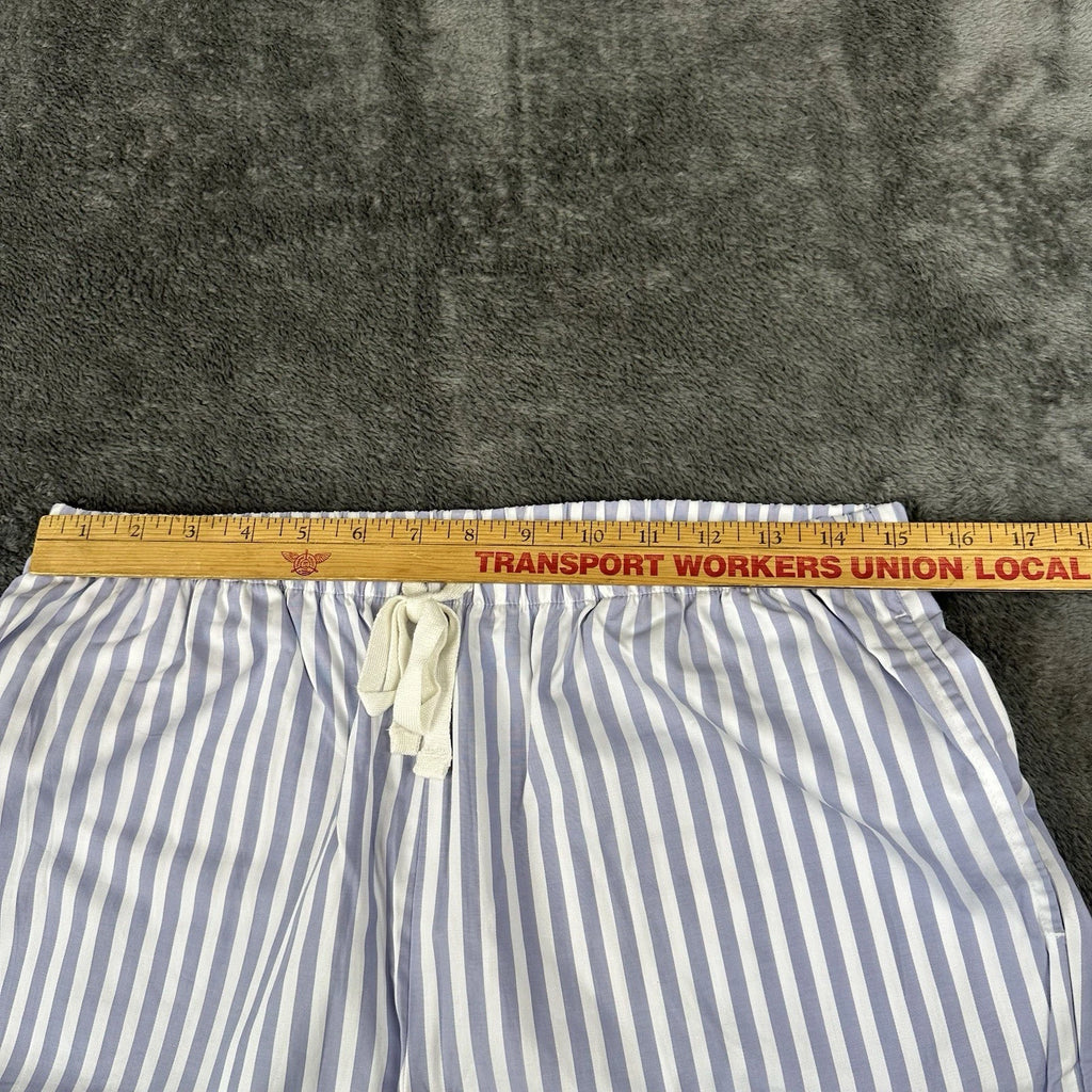 Bed Head 2pc Pajama Set Size Medium Blue Stripe Relax Fit Long Sleeve Women NWT