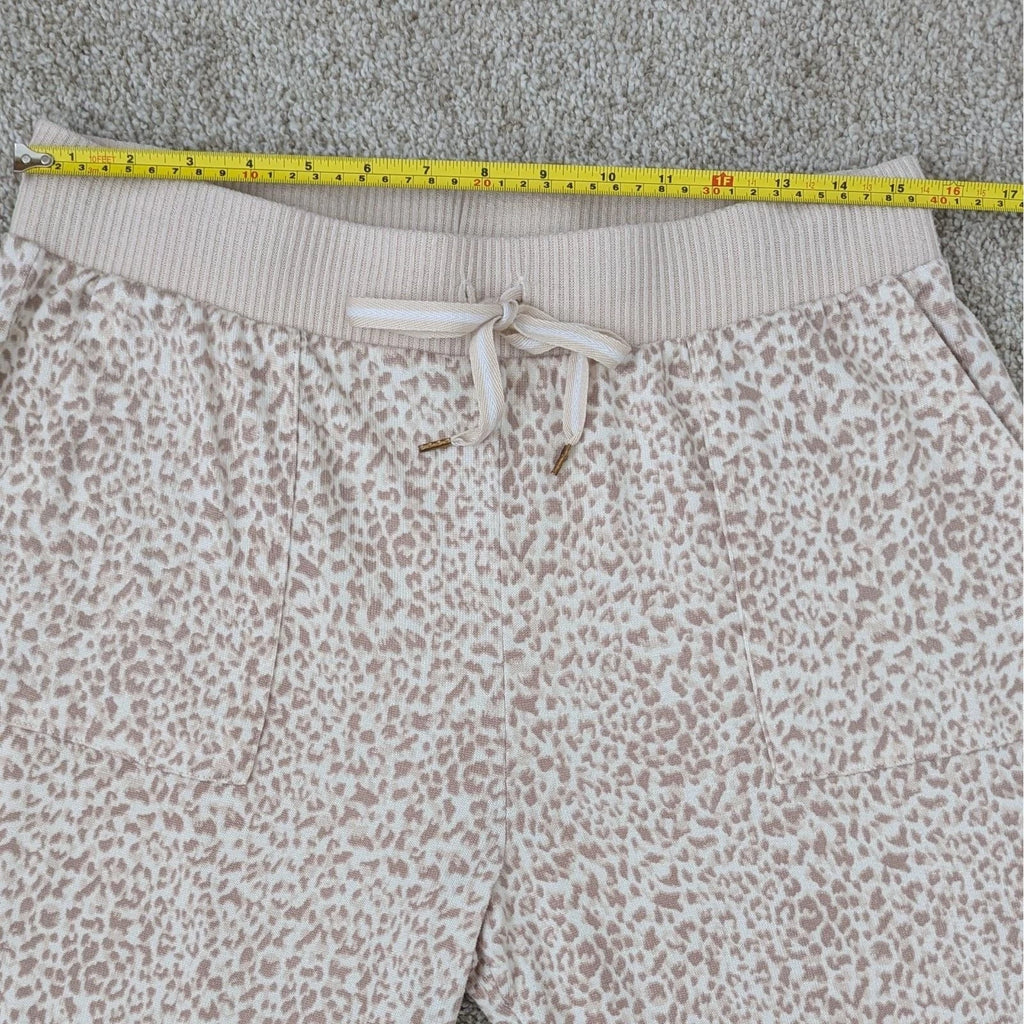 Honeydew 2-Piece Long Sleeve Jogger Pajama Set Womens Large Leopard Animal Print