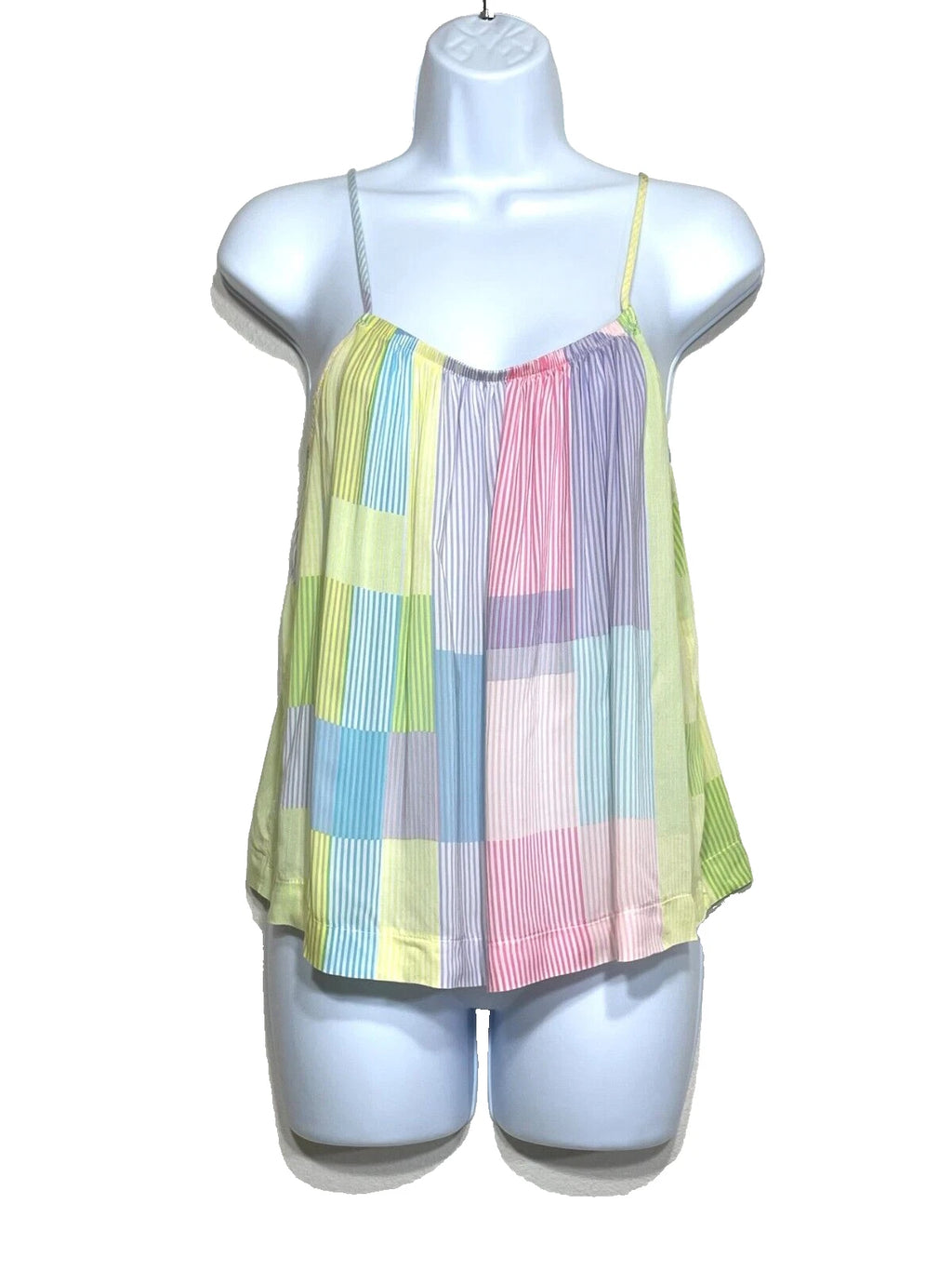 NWOT Sanctury Women's S Stripe Print Woven Tank & Pant Pajama Set $78