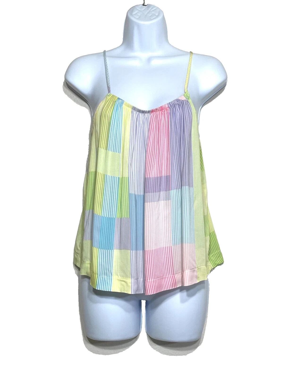 NWOT Sanctury Women's S Stripe Print Woven Tank & Pant Pajama Set $78