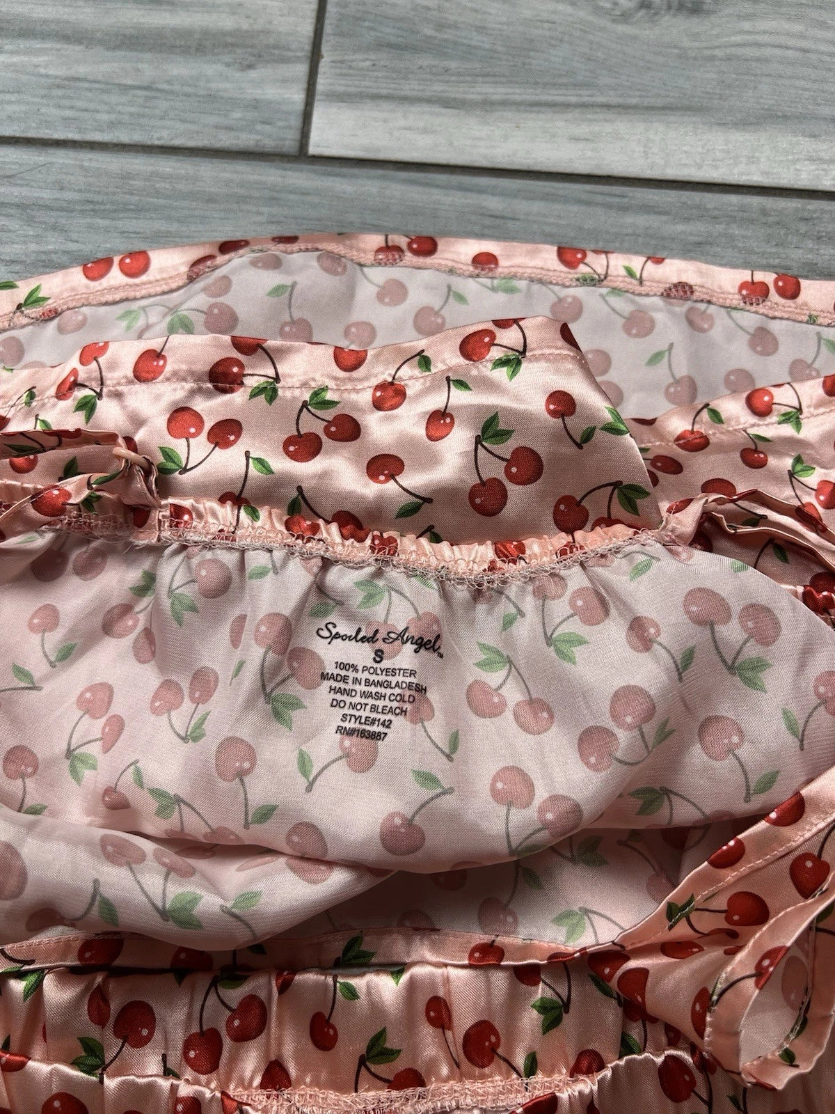 Women’s Pink Cherry Print Loungewear Set