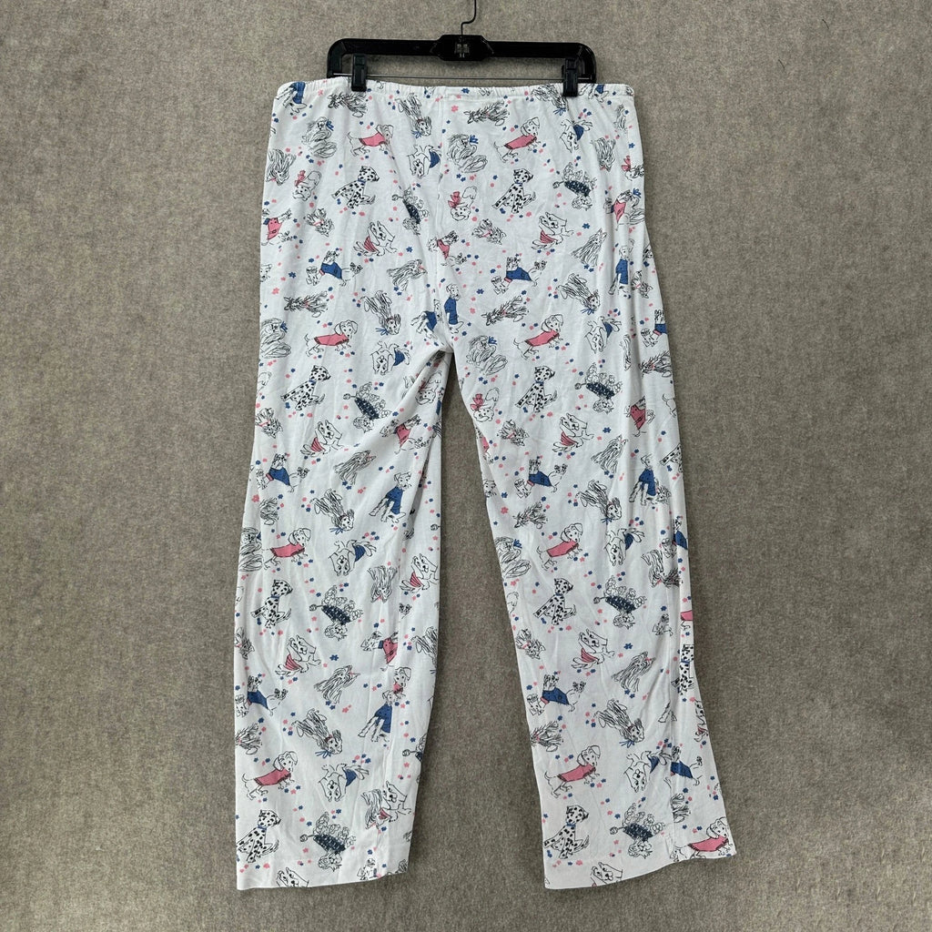 Sleep Sense Cotton Jersey Knit Dog Print Pajamas Set XL 2PC Sleepwear