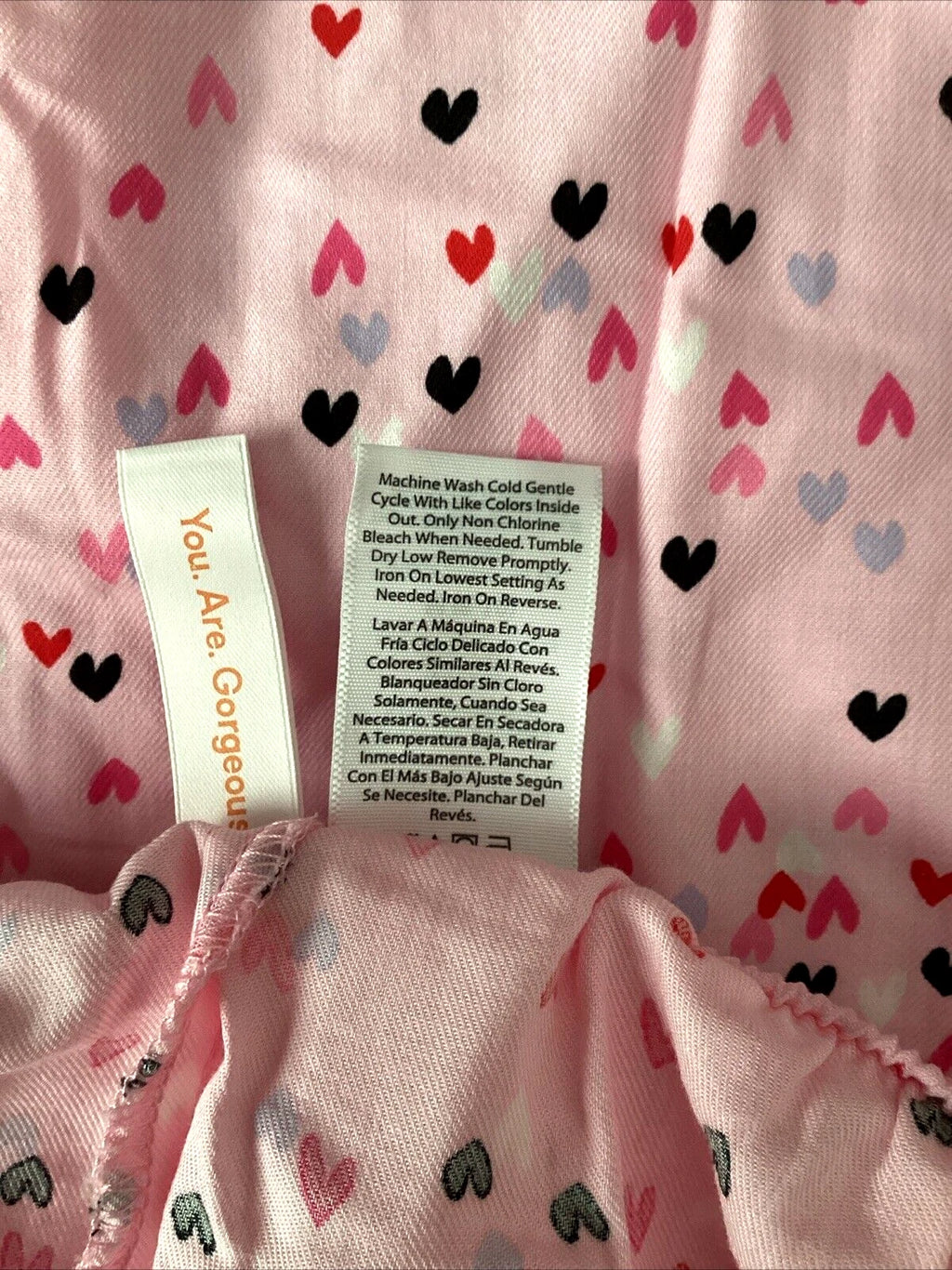 JOYSPUN LADIES PINK SAIL HEART PRINT WOVEN ELASTIC WAIST PJ SHORTS Sz M*