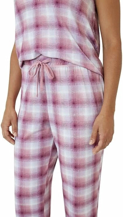 NWT Eddie Bauer Women's 4 Piece Pajama Sleep Set Tea Rose Size S $60 FLI170